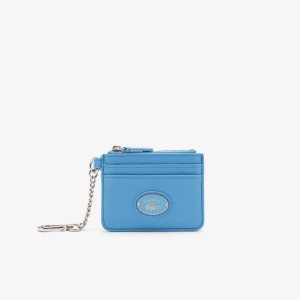 Argentine Lacoste Snap Hook Grained Leather Card Holder | YMJAQL-948