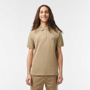 Beige Lacoste Original L.12.12 Slim Fit Petit Pique Cotton Polo | RPHAXB-396