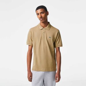 Beige Lacoste Original L.12.12 petit pique cotton Polo | OEVPWI-186