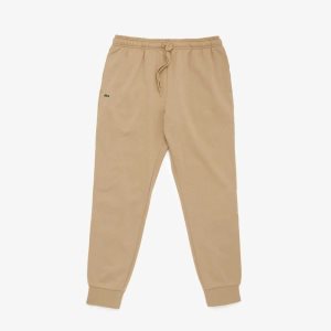 Beige Lacoste SPORT Fleece Tennis Sweatpants | XECAGS-462