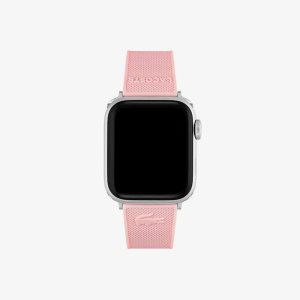 Black Lacoste Apple Watch Strap | JFDZAT-801