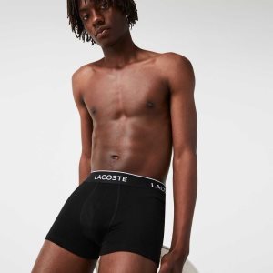 Black Lacoste Casual Boxer Brief 3-Pack | LEMBNS-481