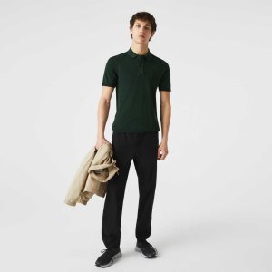 Black Lacoste Light Trackpants | OIQXGS-951