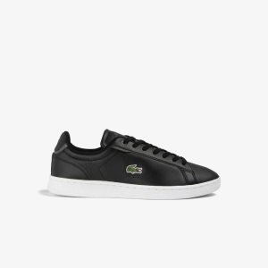 Black/White Lacoste Carnaby Pro BL Leather Tonal Sneakers | STQLCZ-981