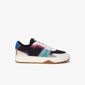 Blk/Blk Lacoste L001 Eco Colorblock Sneakers | OUDQYF-497