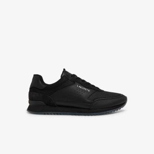 Blk/Blk Lacoste Partner Luxe Sneakers | WRMYNS-087