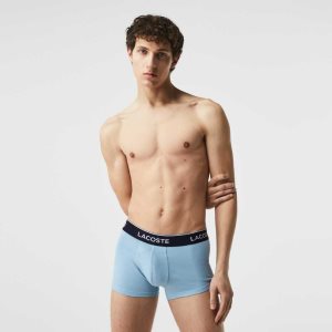 Blue / Grey Chine Lacoste Casual Boxer Brief 3-Pack | IMFUON-106