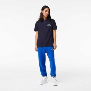 Blue Lacoste Branded Band Trackpants | PKWGDF-378