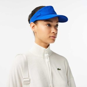 Blue Lacoste Cotton Pique Visor | CIRZQK-945