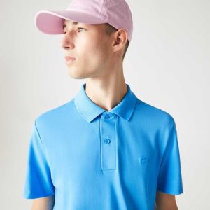 Blue Lacoste Movement Ultra Light Pique Polo | EIQBLO-402