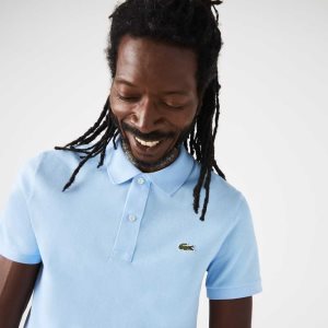 Blue Lacoste Original L.12.12 Slim Fit Petit Pique Cotton Polo | NIPOMD-734