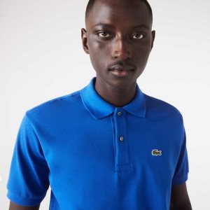 Blue Lacoste Original L.12.12 petit pique cotton Polo | GVXIPM-834