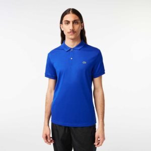 Blue Lacoste Regular Fit Ultra Soft Cotton Jersey Polo | SMDYWI-395