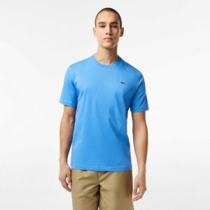 Blue Lacoste SPORT Breathable T-Shirt | AJCPSZ-652