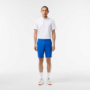 Blue Lacoste SPORT Lightweight Stretch Golf Shorts | NSZTWH-190