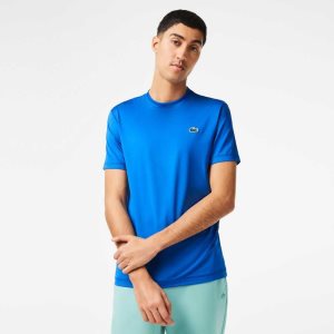 Blue Lacoste SPORT Slim Fit Stretch Jersey T-Shirt | UCPQLF-421