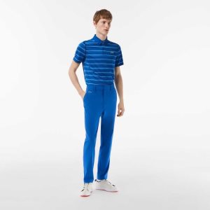 Blue Lacoste SPORT Stretch Golf Chinos | CFBZPY-024