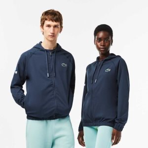 Blue Lacoste Sport Miami Open Edition Jacket | SWQEKT-163