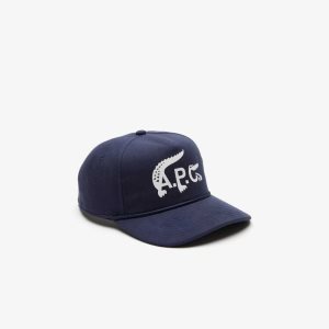 Blue Lacoste x A.P.C. Organic Cotton Cap | VUAQZE-816