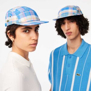 Blue / White Lacoste Checkerboard Cap | MPZRIU-564