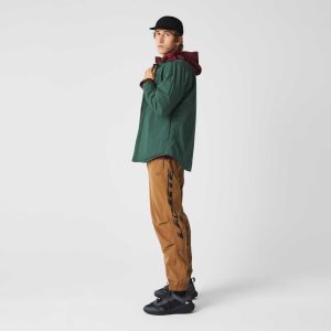 Brown Lacoste Contrast Oversized Branding Trackpants | TZNEKR-379