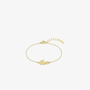 Gold Lacoste Crocodile Bracelet | PBUEOK-493