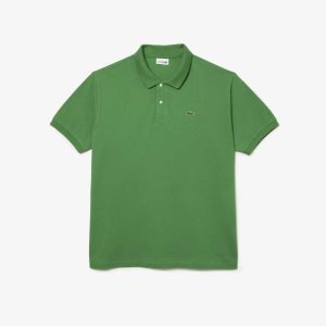 Green Lacoste Big Fit Cotton Petit Pique Polo | KPMHLI-396