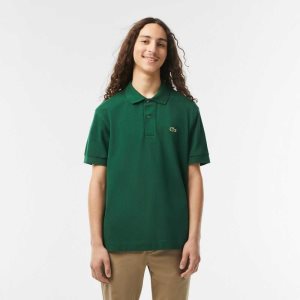 Green Lacoste Classic Fit Heavy Cotton Pique L.12.21 Polo | XVZIAW-259