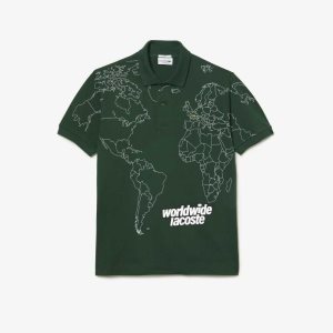 Green Lacoste Original L.12.12 Planisphere Polo | IOPESQ-548