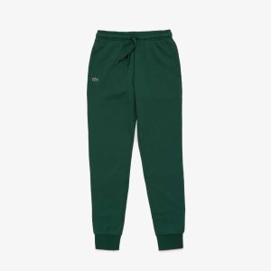 Green Lacoste SPORT Fleece Tennis Sweatpants | IZBWEN-458