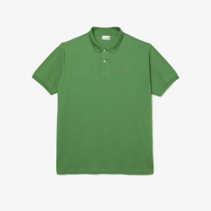 Green Lacoste Tall Fit Cotton Petit Pique Polo | FEARSZ-045