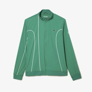 Green / White Lacoste SPORT x Novak Djokovic Ceremony Jacket | VJTKMO-327