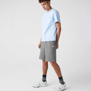 Grey Chine Lacoste Cotton Blend Bermuda Shorts | KAYJOD-029