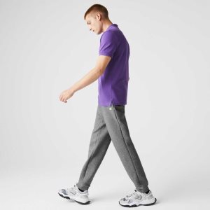 Grey Chine Lacoste Cotton Blend Jogging Pants | AUICFO-893