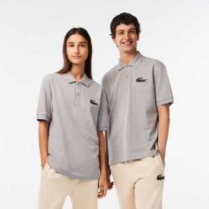 Grey Chine Lacoste Original L.12.12 Loose fit 80's crocodile Polo | DVEGWZ-672