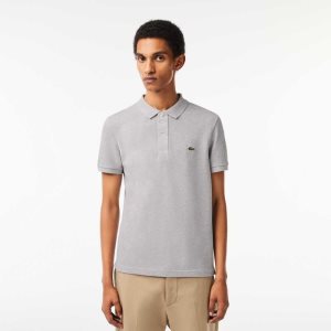 Grey Chine Lacoste Original L.12.12 Slim Fit Petit Pique Cotton Polo | RNVEYO-857