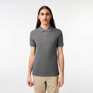 Grey Chine Lacoste Original L.12.12 Slim Fit Petit Pique Cotton Polo | WBHTEZ-768