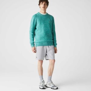 Grey Chine Lacoste SPORT Tennis Fleece Shorts | NQIJZE-403