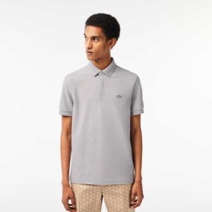 Grey Chine Lacoste Smart Paris Polo Stretch Cotton | QKBYMW-058