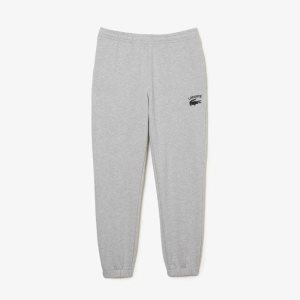 Grey Chine Lacoste Tapered Fit Trackpants | MAONLG-602