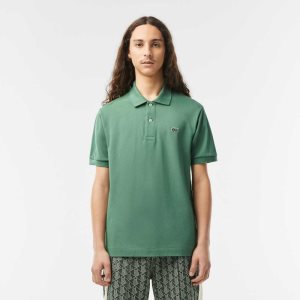 Khaki Green Lacoste Original L.12.12 petit pique cotton Polo | ZAWSFD-748