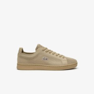 Khaki Lacoste Carnaby Piquee Sneakers | OMXQDY-278