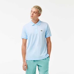 Light Blue Lacoste Original L.12.12 petit pique cotton Polo | FSUMNL-759