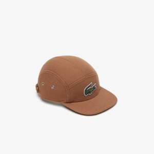 Light Brown Lacoste Organic Cotton Girolle Cap | MNGRBZ-610