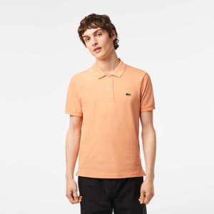 Light Orange Lacoste Original L.12.12 Slim Fit Petit Pique Cotton Polo | EAUDJM-732