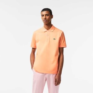 Light Orange Lacoste Original L.12.12 petit pique cotton Polo | CTSYLU-765