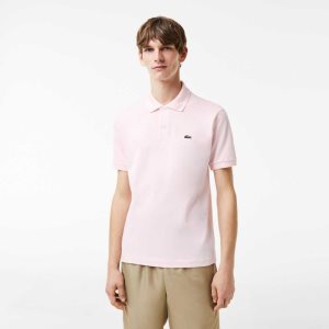 Light Pink Lacoste Original L.12.12 petit pique cotton Polo | MWPHAT-263