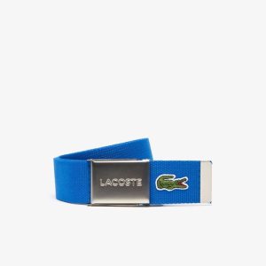 Marina Lacoste Engraved Buckle Woven Fabric Belt | NJCKEO-196