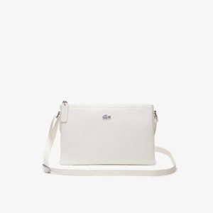 Marshmallow Lacoste L.12.12 Concept Flat Crossover Bag | JBYGLM-470