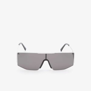 Matte White Lacoste Metal Shield x Minecraft Sunglasses | HJUADP-609